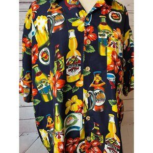 Roundy Bay‎ Hawaiian Shirt Tropical XL Mens Extra Large Party Beer Alcohol